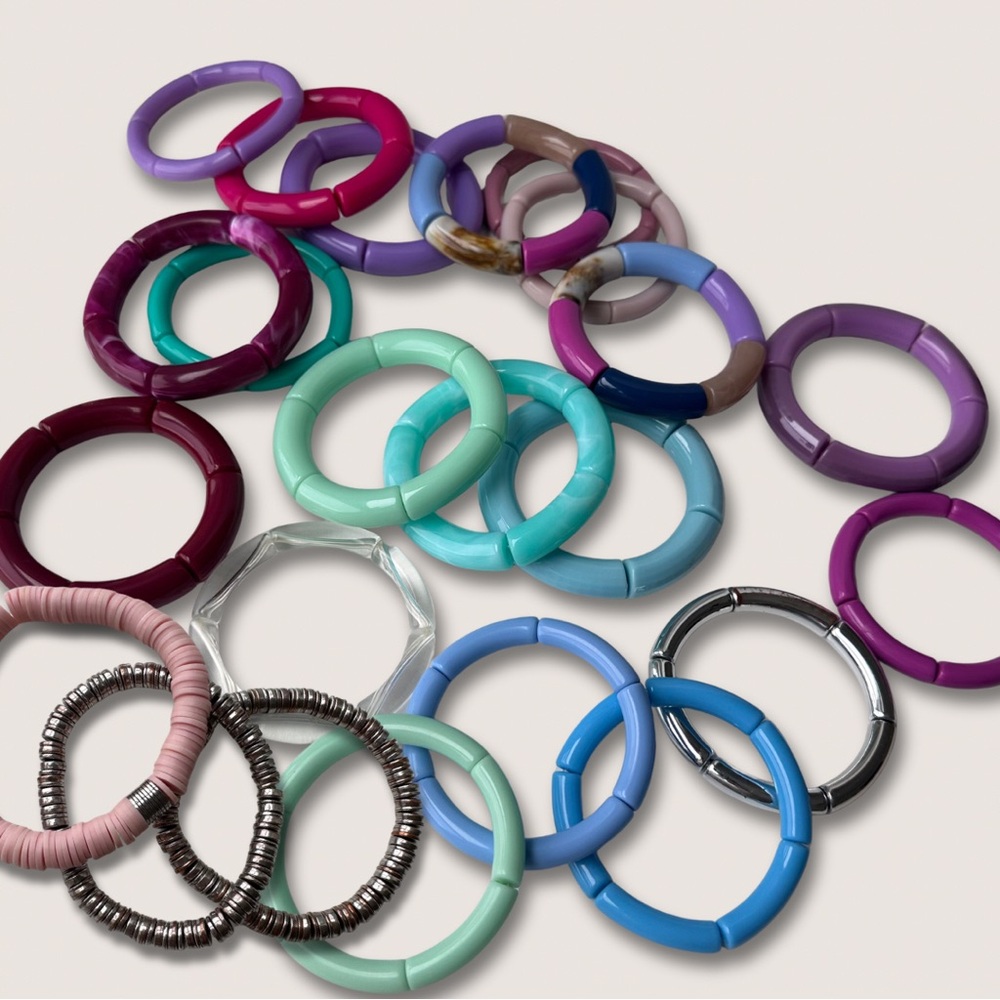 Una Gratia “Summer Color Anaylsis” 23 Bracelet Set- MSRP $500+ Handmade Jewelry